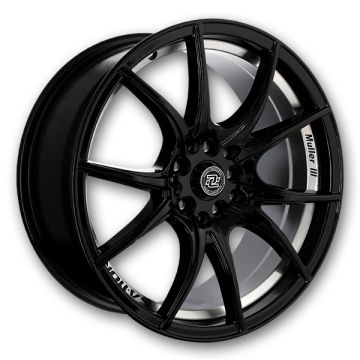 Drag Concepts Wheels DC-R27 17x7.5 Gloss Black Machine Undercut 4x100/4x114.3 +38mm 73.1mm