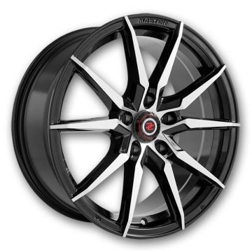 Drag Concepts Wheels DC-R30 17x7.5 Gloss Black Machine Undercut 5x114.3 +40mm 73.1mm