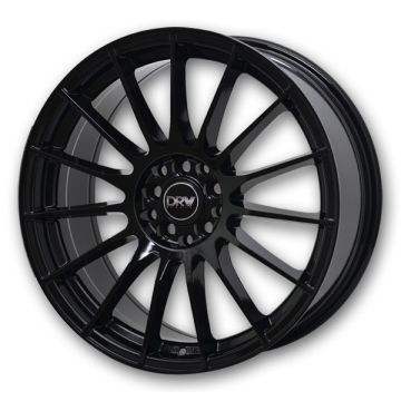 DRW Wheels D15 17x7 Gloss Black 5x100/5x114.3 +40mm 73.1mm