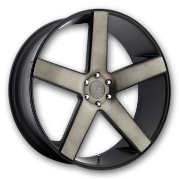 Dub Wheels Baller 24x10 Matte Black Double Dark Tint 6x139.7 +19mm 106.1mm