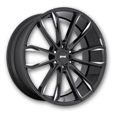 Dub Wheels Clout 24x10 Gloss Black Milled 6x135 +3mm 87.1mm