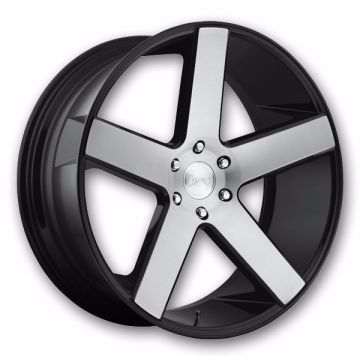 Dub Wheels Baller 22x9.5 Gloss Black Brushed 6x139.7 +19mm 106.1mm