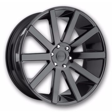 Dub Wheels Shot Calla 22x9.5 Gloss Black 6x139.7 +20mm 106.1mm