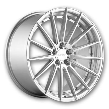 Element Wheels EL15 22x9 Silver Machined with Chrome Rivets 5x112 +30mm 66.56mm