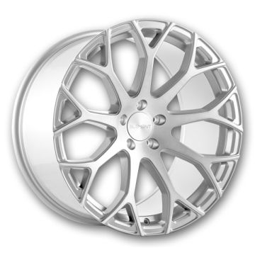 Element Wheels EL99 22x9 Brushed Silver 5x120 +30mm 72.56mm