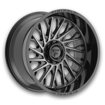 Fittipaldi Offroad Wheels FA08 22x12 Black with Dark Tint 5x127 -44mm 78.1mm