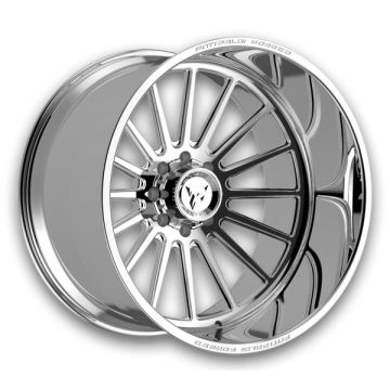 Fittipaldi Offroad Wheels FTF504 24x10 Polished 4x137 -25mm 110.1mm