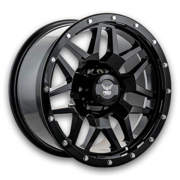 Force Offroad Wheels F20 18x9 Black 5x127 -12mm 78.1mm