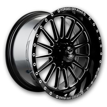 Force Offroad Wheels F36 20x10 Black Milled 5x127 -12mm 78.1mm