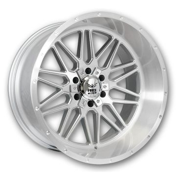 Force Offroad Wheels F44 22x12 Silver Brushed Milled 6x135/6x139.7 -44mm 106.1mm