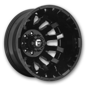 Fuel Wheels Blitz Dually 20x8.3 Gloss Black - Rear 8x165.1 -265mm 121.5mm
