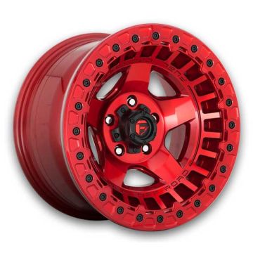 Fuel Wheels Warp Beadlock 17x9 Candy Red 6x139.7 -15mm 106.1mm