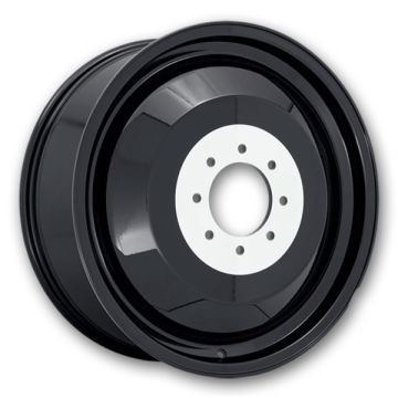 Fuel Wheels D501 Dually 20x8.25 Gloss Black - Inner 8x165.1 +78mm 121.5mm