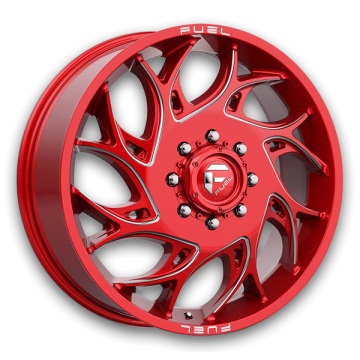 Fuel Wheels Runner Dually 22x8.3 Candy Red Milled - Front 8x210 +105mm 154.3mm