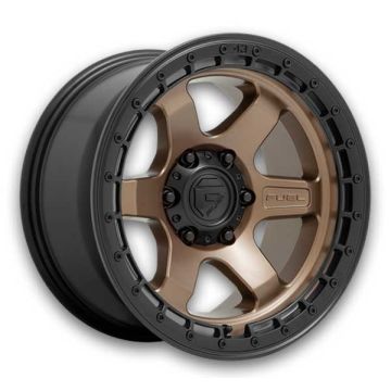 Fuel Wheels Block 17x9 Matte Bronze w/ Black Ring 5x127 +1mm 71.5mm