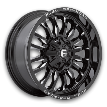 Fuel Wheels Arc 22x12 Gloss Black Milled 5x139.7/5x150 -44mm 110.1mm