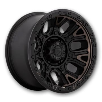 Fuel Wheels Traction 20x10 Matte Black w/ Double Dark Tint 5x139.7 -18mm 78.1mm