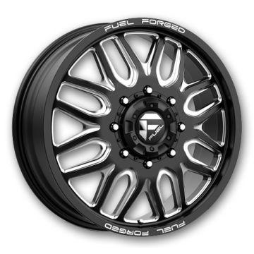 Fuel Wheels FFC66 Dually 20x8.25 Matte Black Milled - Front 10x225 +105mm 170.1mm