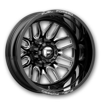 Fuel Wheels FF66D Dually 20x8.25 Matte Black Milled - Rear 8x200 -202mm 142mm