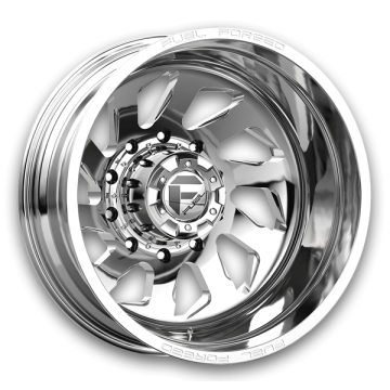 Fuel Wheels FF39D Dually 22x8.5 Polished - Rear 8x200 -202mm 142mm