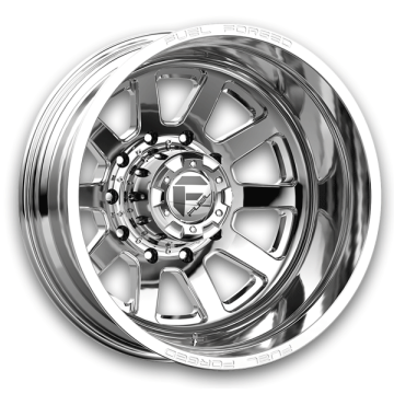 Fuel Wheels FF09D Dually 24x8.25 Polished - Rear 8x165.1 -240mm 121.5mm