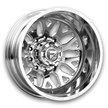 Fuel Wheels FF19D Dually 24x8.25 Polished - Rear 8x165.1 -240mm 121.5mm