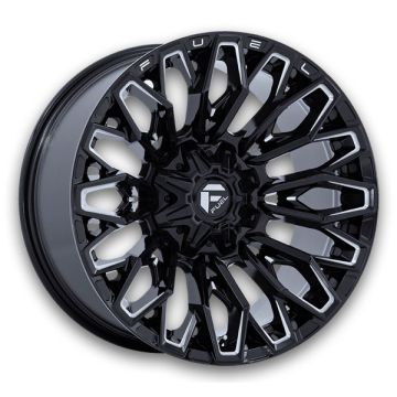 Fuel Wheels Strike 20x9 Gloss Black Milled 6x135/5x127 1mm 106.1mm