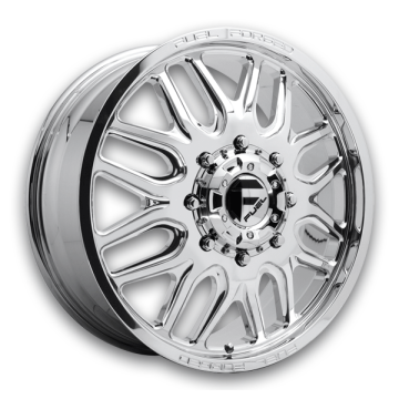 Fuel Wheels FF66D Dually 20x8.25 Polished - Front 10x225 +105mm 170.1mm