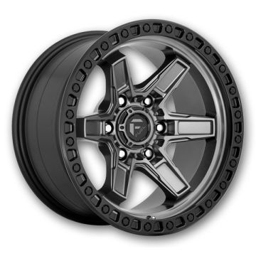 Fuel Wheels Kicker 6 17x9 Matte Gun Metal Black Bead Ring 6x139.7 +1mm 106.1mm