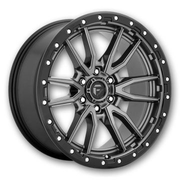 Fuel Wheels Rebel 20x9 Matte Gun Metal Black Bead Ring 5x139.7 +13mm 78.1mm