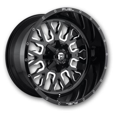Fuel Wheels Stroke 17x9 Gloss Black Milled 5x139.7/5x150 +1mm 110.3mm
