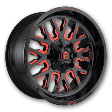 Fuel Wheels Stroke 17x9 Gloss Black Red Tinted Clear 6x135/6x139.7 +1mm 106.3mm