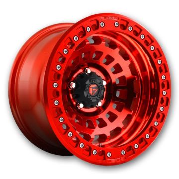 Fuel Wheels Zephyr Beadlock 17x9 Candy Red 5x127 -38mm 71.8mm