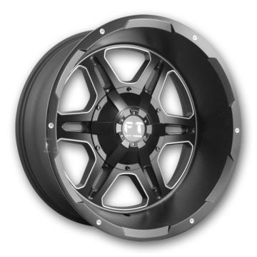Full Throttle Wheels FT3 BULLET2 20x14 Satin Black 6x135/6x139.7 -76mm 108.1mm
