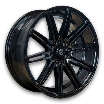 G Line Wheels G537 17x7.5 Gloss Black 5x114.3/5x120 +32mm 74.1mm