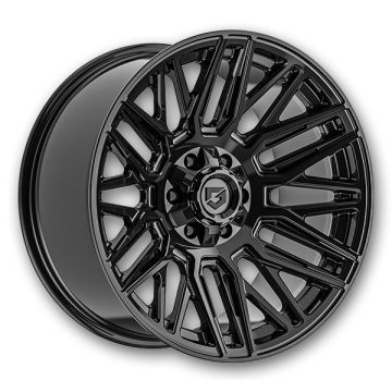 Gear Off Road Wheels 770 Edge 17x9 Gloss Black 5x127/5x139.7 +00mm 78.1mm