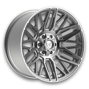 Gear Off Road Wheels 770 Edge 20x10 Brushed 8x180 -19mm 124.3mm