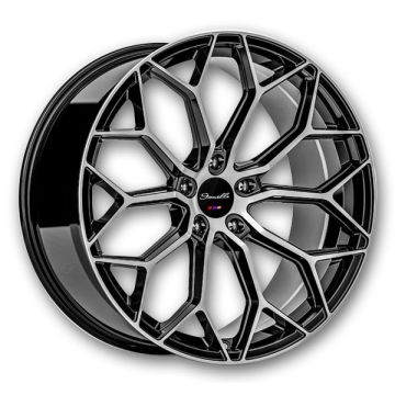 Gianelle Wheels Monte Carlo 22x9 Gloss Black With Machined Face 5x114.3 +30mm 73.1mm