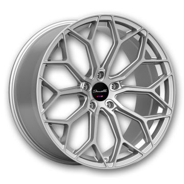 Gianelle Wheels Monte Carlo 22x9 Gloss Silver With Machined Face 5x114.3 +30mm 73.1mm
