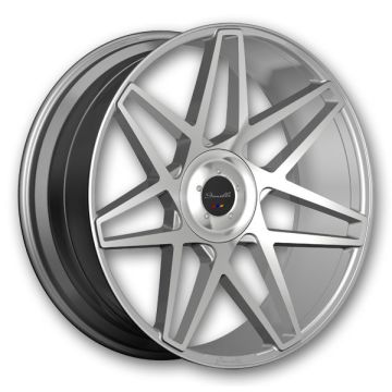 Gianelle Wheels Parma 26x10 Gloss Silver With Machined Face  +15mm 78.1mm