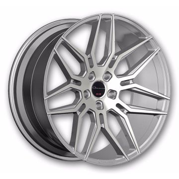 Giovanna Wheels Bogota 22x9 Gloss Silver With Machined Face  +15mm 66.56mm