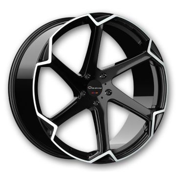 Giovanna Wheels Dalar X 22x9 Gloss Black with Machined Face 5x114.3 30mm 73.1mm