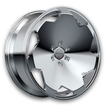 Giovanna Wheels Masiss 24x10 CHROME 5x120 +22mm 72.56mm