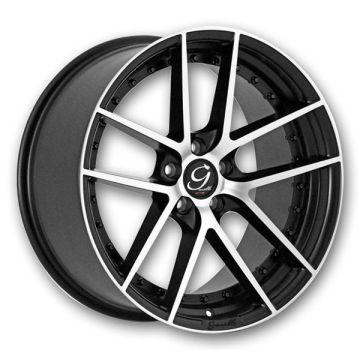 Gianelle Wheels Monaco 20x8.5 Machined Black  32mm 73.1mm
