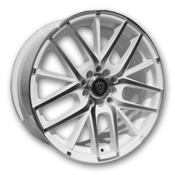 G Line Wheels G0029 17x7.5 White with Polished Face 4x100/4x114.3 +35mm 73.1mm