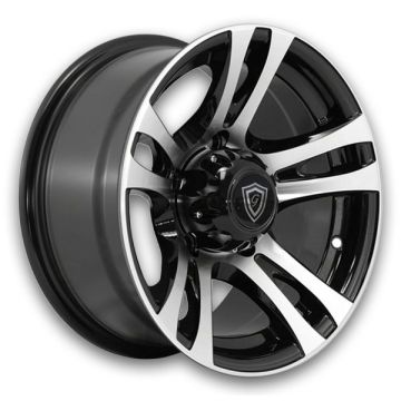 G Line Wheels G5010 15x8 Black Machine 6x139.7 +5mm 108.1mm