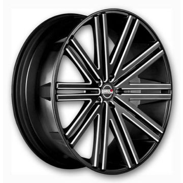 Heavy Hitters Wheels HH11 24x10 Absolute Black and Precision Milling 5x130 35mm 71.5mm