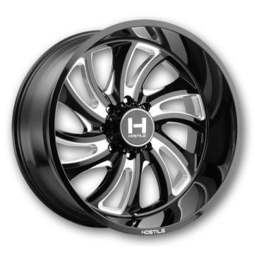 Hostile Wheels H118 Demon 6lug 20x12 Blade Cut 6x139.7 -48mm 106.1mm