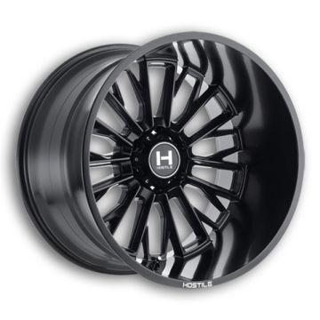 Hostile Wheels H114 Fury 8lug 20x9 Asphalt 8x170 0mm 125mm