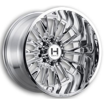 Hostile Wheels H114 Fury 8lug 20x9 Armor Plated 8x165.1 12mm 125mm